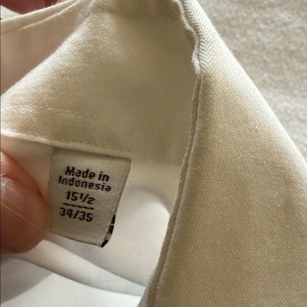 Calvin Klein Cotton Men's Crisp White Dress Shirt - Picture 4 of 5